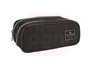 Estojo 2 Divisões Académie Preto - Tilibra