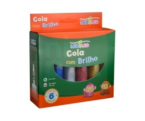Cola Glitter 6 Cores 25g - Leo e Leo