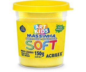 Massa de Modelar 150g Soft Amarelo Limão - Acrilex