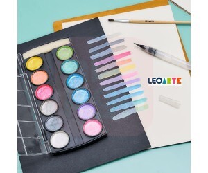 Aquarela Metálica  12 Cores - Leo e Leo