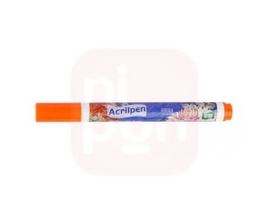 Caneta de Tecido Acrilpen Laranja - Acrilex