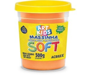 Massa de Modelar 500g Soft Laranja - Acrilex