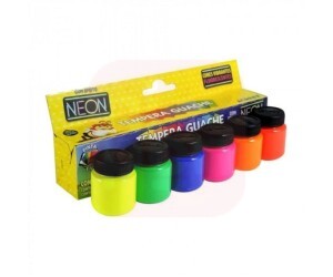 Tinta Guache 06 Cores Neon - Acrilex