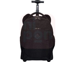 Mochila de Rodinhas Rolling Crinkle Preta - Sestini