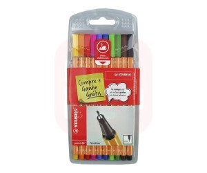 Caneta Stabilo Point 88 - Kit 10 Cores