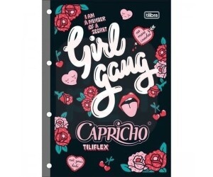 Bloco de Fichário Capricho 80 Folhas - Tilibra
