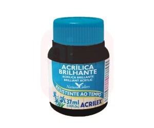 Tinta Acrílica Brilhante 37ml Preto 520 - Acrilex