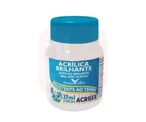 Tinta Acrílica Brilhante 37ml Branco 519 - Acrilex