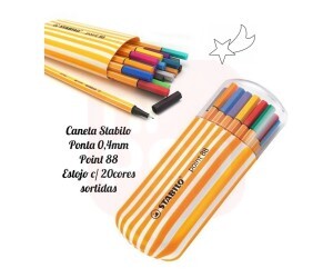 Caneta Stabilo Point 88 - Kit 20 Cores