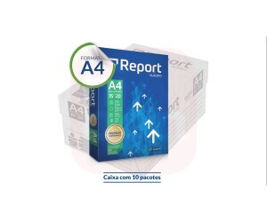 Papel Sulfite Report Premium A4 75g 500 folhas - Caixa com 10 pacotes