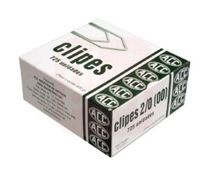 Clips 2/0 Aço Niquelado 725 Unidades