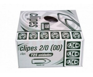 Clips 2/0 Aço Niquelado 725 Unidades