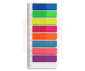 Marcador de Página Adesivo + Régua 12cm - Adelbras