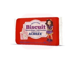 Massa de Biscuit 90g Vermelho - Acrilex