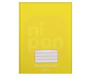Caderno Quadriculado 1X1 48 Folhas Amarelo - Tamoio