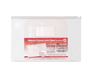 Pasta Malote Cristal Com Zíper 352 X 227mm - Dac