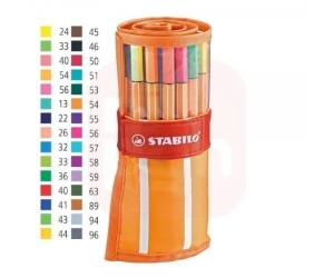 Caneta Stabilo Point 88 - Kit 30 Cores