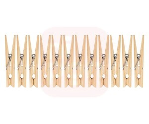 Prendedores de Roupa de Madeira