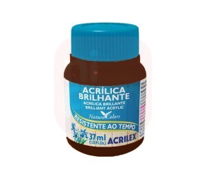 Tinta Acrílica Brilhante 37ml Preto 520 - Acrilex