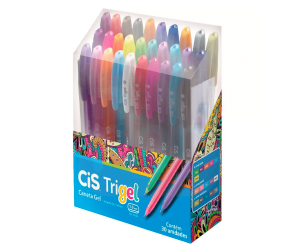 Caneta Trigel Estojo C/30 Cores