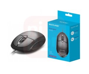 Mouse Classic Óptico USB 1200dpi Preto Multilaser - MO300