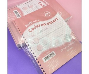 Refil de Folhas Rosas Caderno SMART DAC College – 18167RE