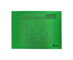 Caderno de Caligrafia Brochura Horizontal 96fls - Verde