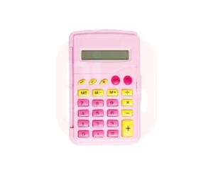 Calculadora de bolso 8 dígitos com tampa - Pink Vibes
