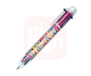 Caneta esferográfica Retrátil Boligrafo 0.7mm Be Nice - com 6 cores - Tilibra