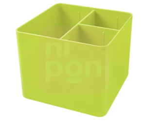 Porta Objeto Full Color C/ 3 Divisórias - Verde Kripton