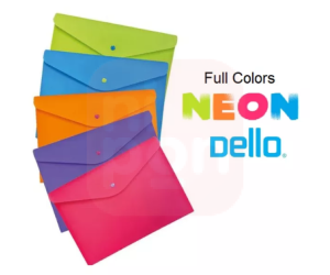 Pasta C/ Botão Horizontal Envelope A4 Full Color Roxo