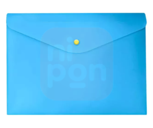 Pasta C/ Botão Horizontal Envelope A4 Full Color azul