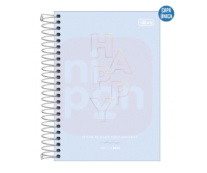 Planner Espiral 17,7 x 24 cm Happy 90 G 2024 - Azul