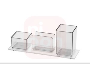 Porta lembrete/lápis/clips - cristal Acrimet