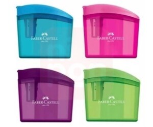 Apontador com Deposito Clickbox Verde - Faber-Castell