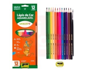 Lápis Aquarelável 12 Cores