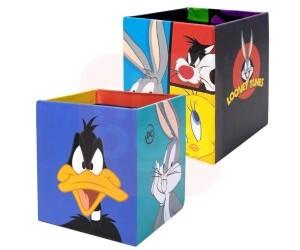 Organizadore de Mesa Looney Tunes Grande - Kit com 2 Peças