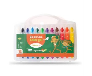 Giz De Cera Color Gel 12 Cores