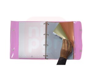 Fichário Universitário Breeze Cristal Rosa + 192 Folhas