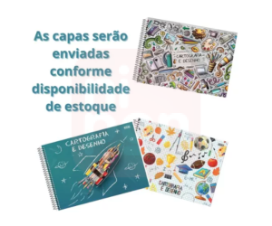 Caderno Cartografia e Desenho 96 Folhas Capa Dura - Jandaia