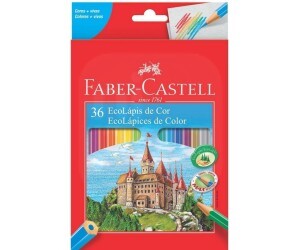 Lápis de Cor 36 Cores Sextavado - Faber-Castell
