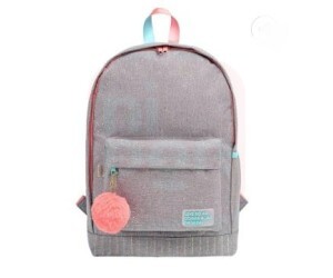 Mochila Académie Dots Cinza - Tilibra