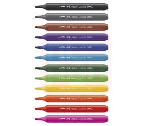 Canetinha Jumbo Triangular 12 Cores - Faber-Castell