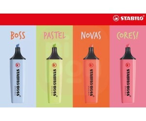 Marca Texto Stabilo Boss Original Pastel 4 Cores