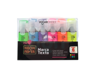 Marca Texto 6 Cores Neon Fever - Jocar Office
