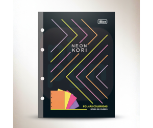 Bloco Fichário Colegial Kori Neon 