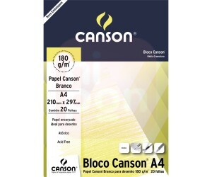 Bloco de Desenho Canson A4 180G 20Fls