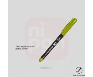 Caneta Marcador Brush Aquarelável CIS - Verde limão