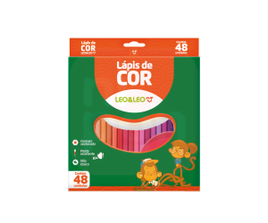 Lápis de Cor 48 Cores - Leo e Leo
