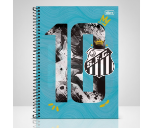 Caderno Universitário Santos 1 Matéria 80 Folhas - Tilibra